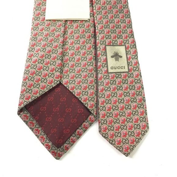 Gucci Silk GG Guccissima Floral Tie - Picture 2 of 7